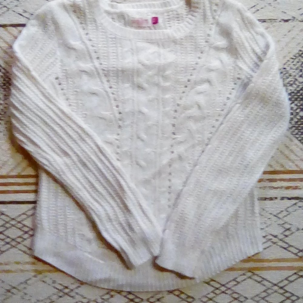 Sweater Cream with gold weave sparkle